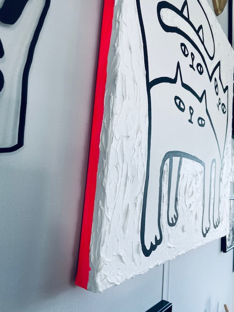 Schilderij 'Three is a crowd'