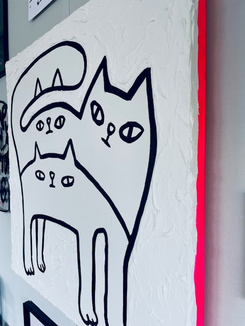 Schilderij 'Three is a crowd'