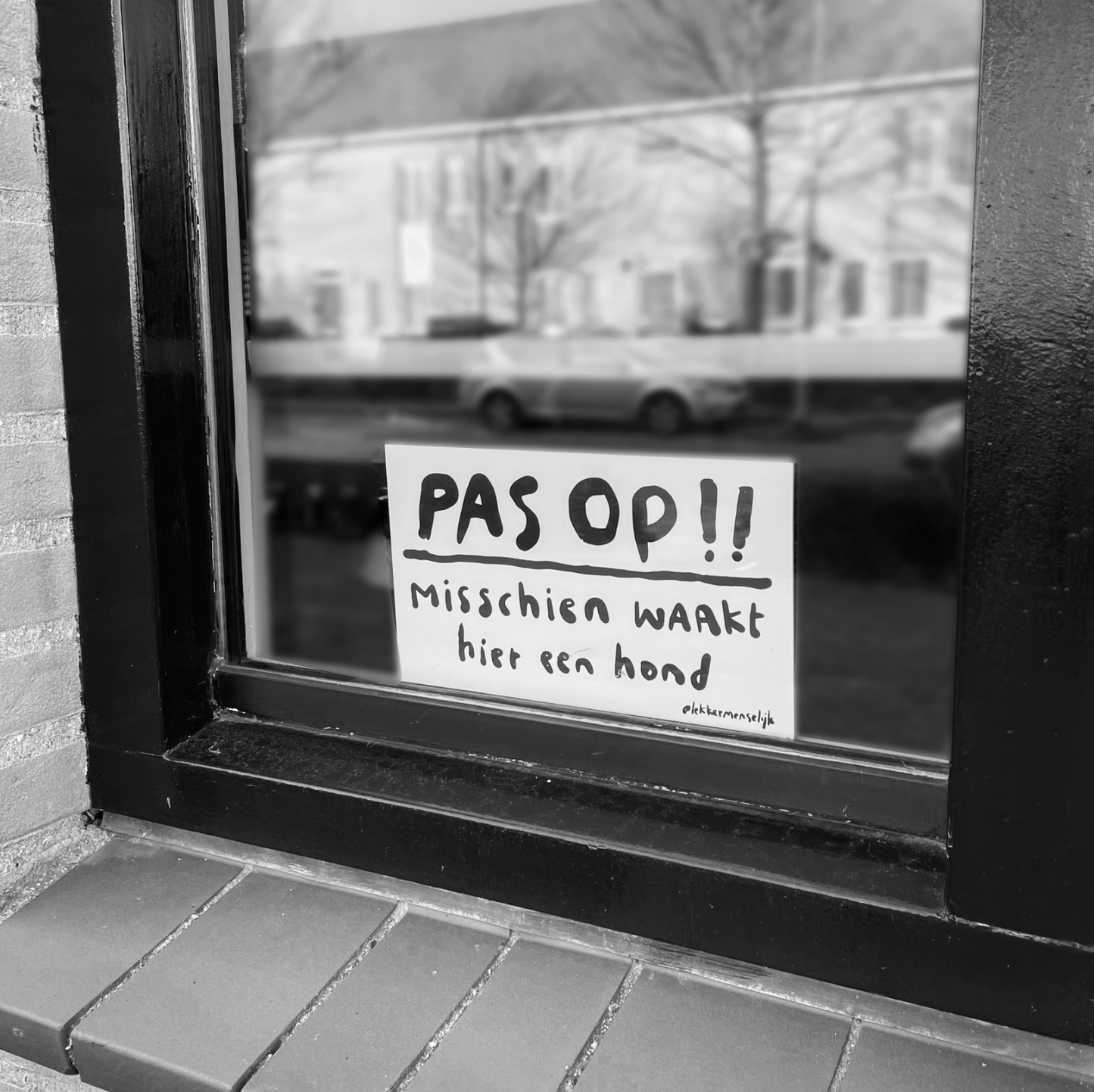 PAS OP!! misschien waakt hier een hond